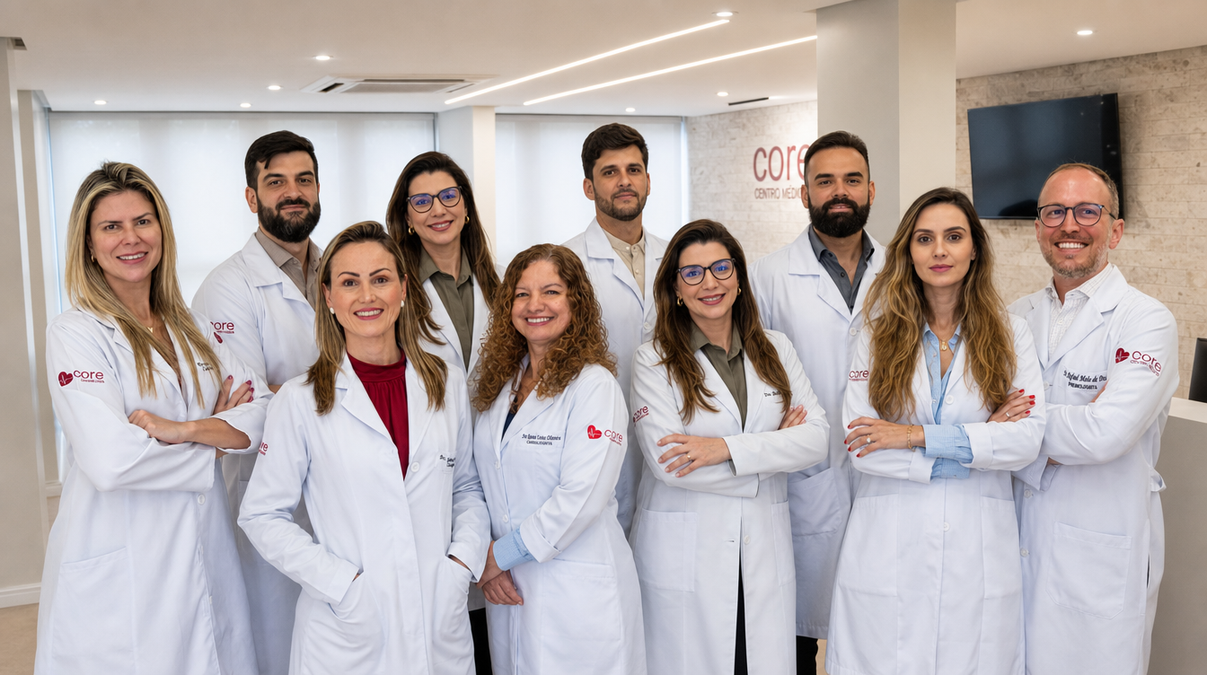 Equipe m&eacute;dica Core Centro M&eacute;dico Bras&iacute;lia